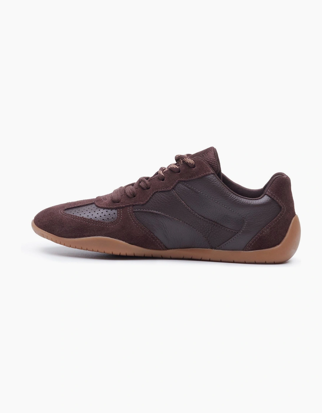 Hush Puppies Jovie Leather Women's CHOCOLATE Trainers