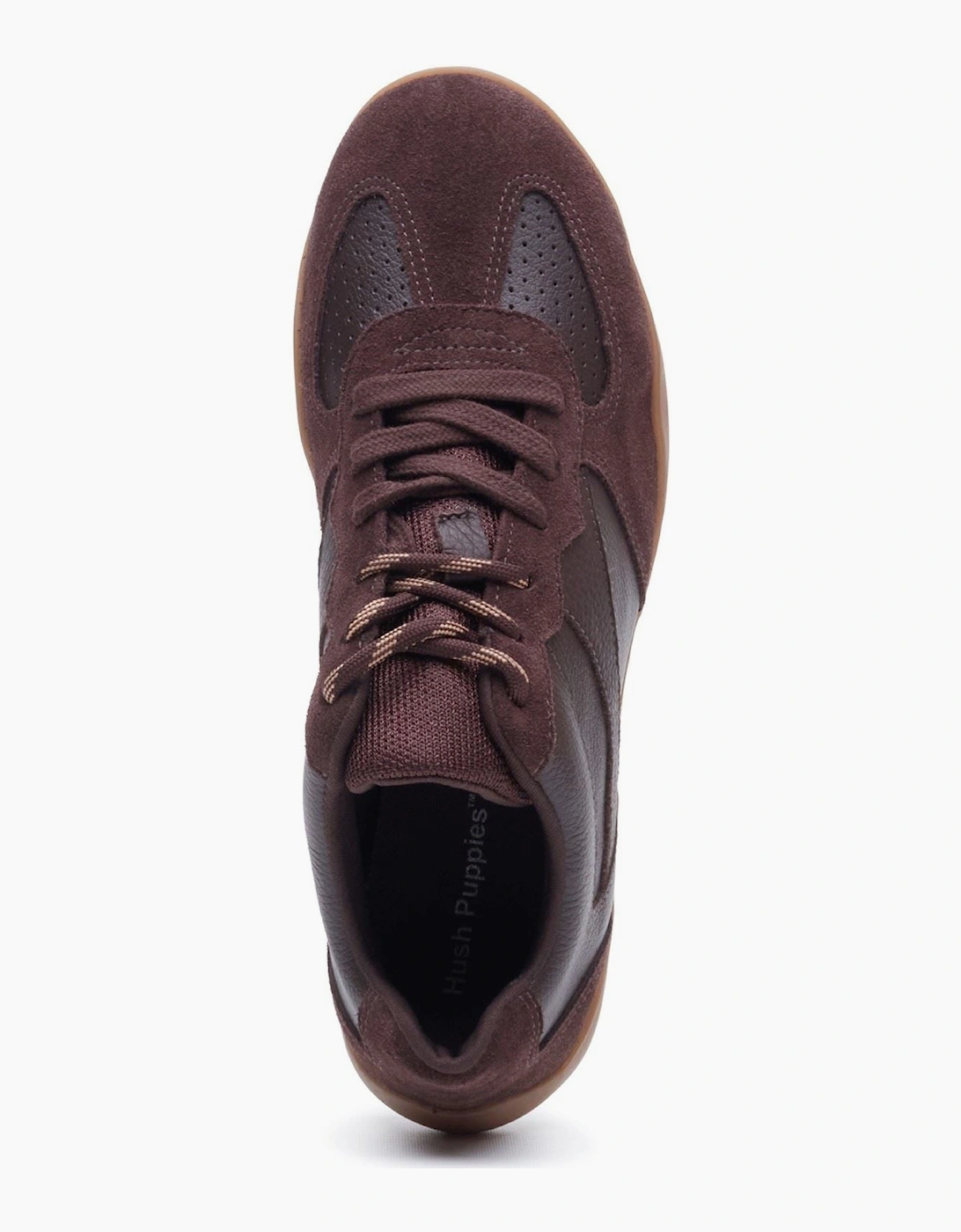 Hush Puppies Jovie Leather Women's CHOCOLATE Trainers