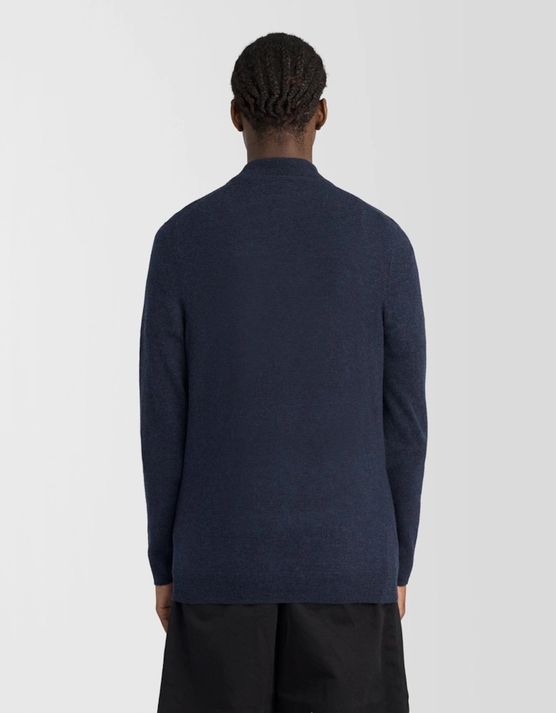 Lambswool Blend Zip Cardigan