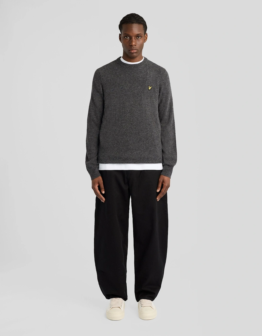 Lambswool Blend Crew Neck Jumper