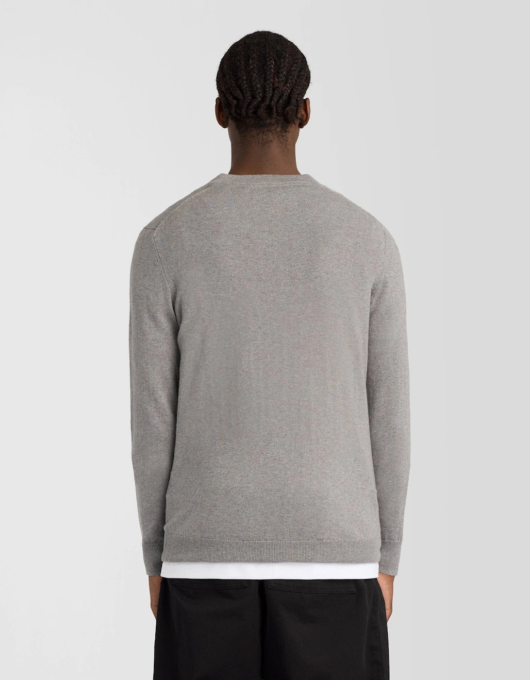 Cotton Merino V Neck Jumper