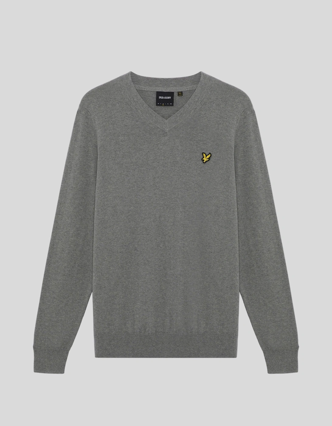 Cotton Merino V Neck Jumper
