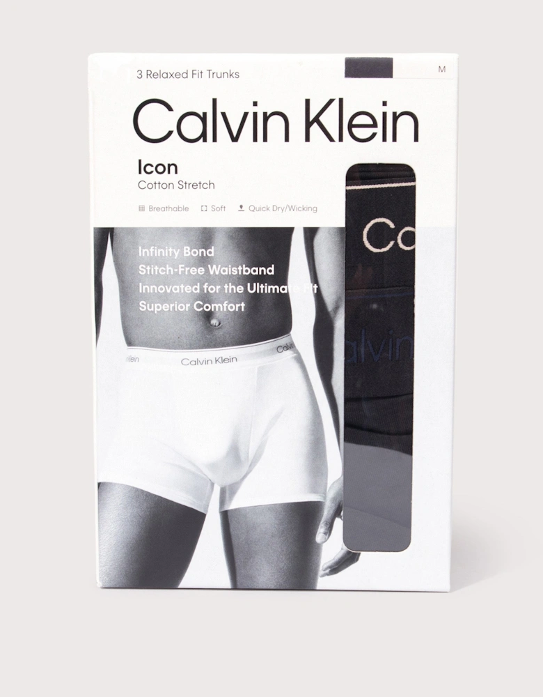 3 Pack Relaxed Fit Trunks