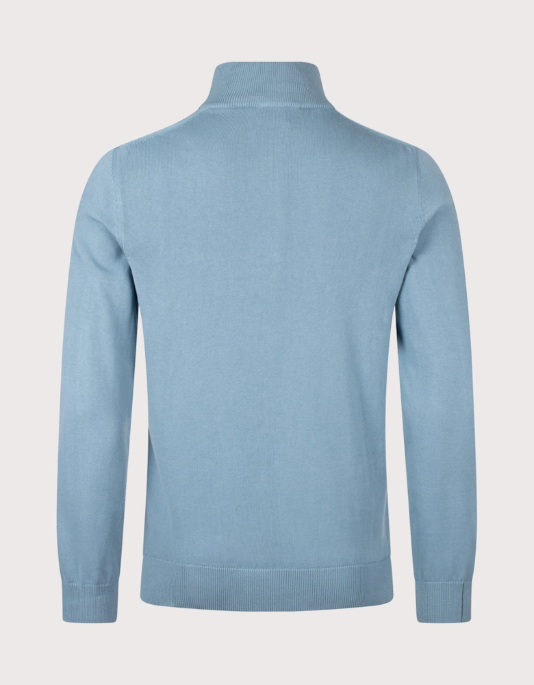 Regular Fit Quarter Zip Knit Jumper