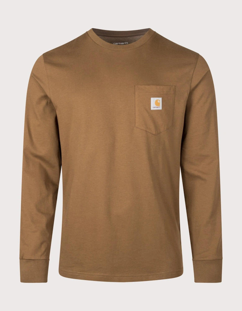 Regular Fit Long Sleeve Pocket T-Shirt