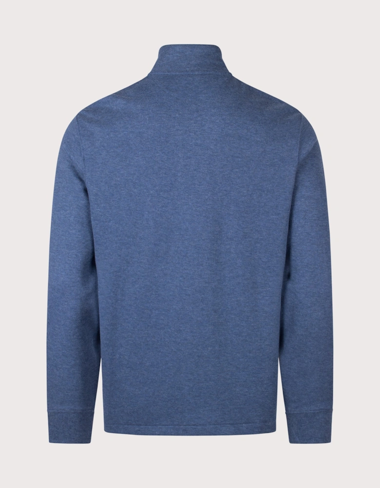 Loose Fit Estate-Rib Quarter Zip Knit Jumper