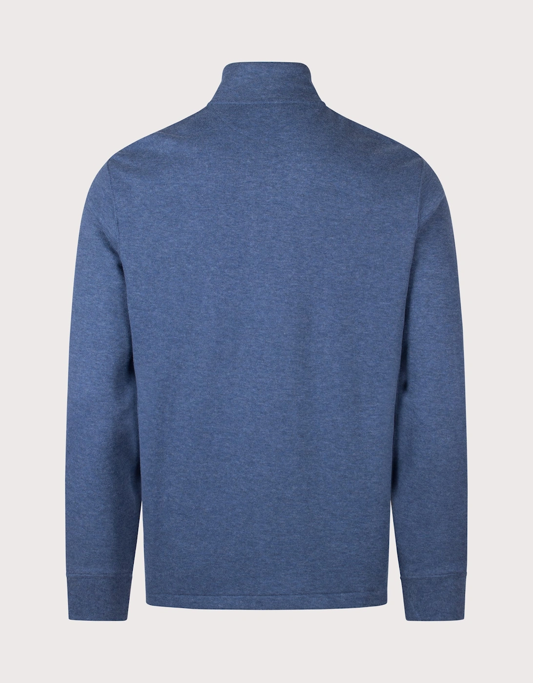Loose Fit Estate-Rib Quarter Zip Knit Jumper