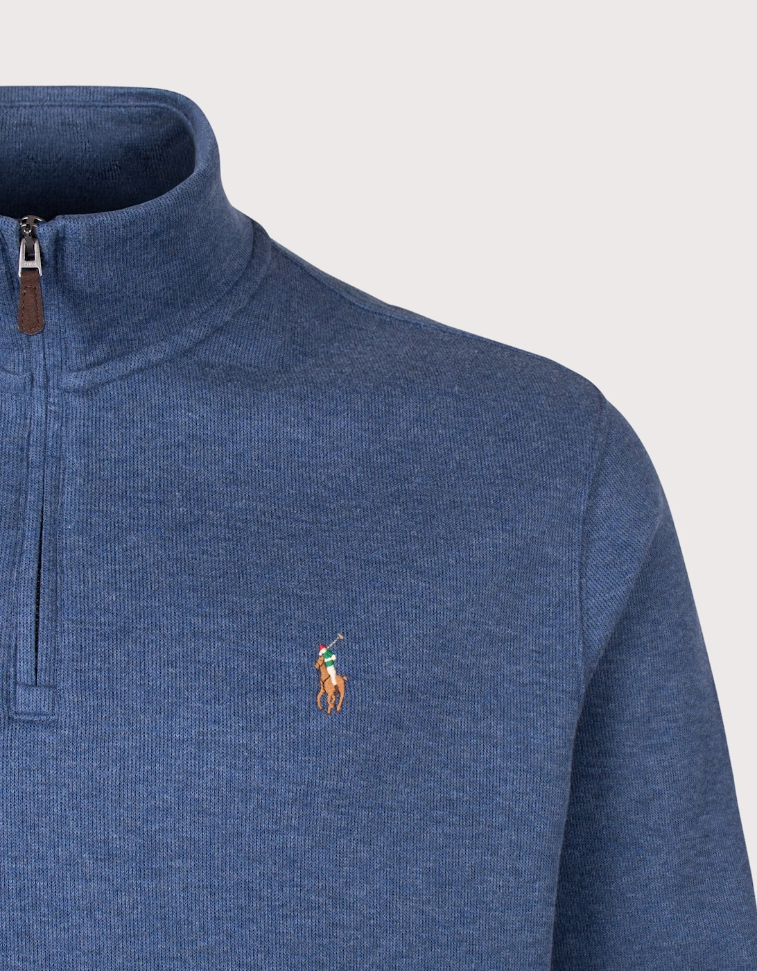 Loose Fit Estate-Rib Quarter Zip Knit Jumper