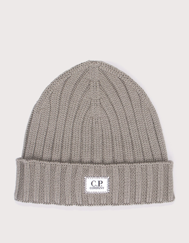 Extrafine Merino Wool Logo Beanie