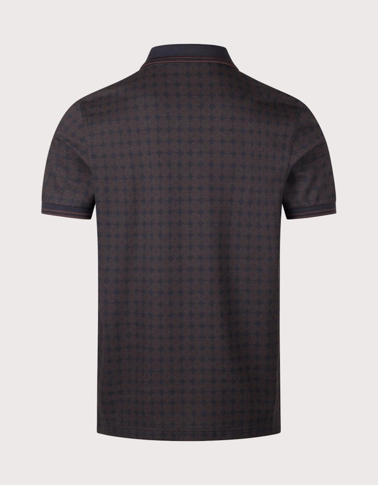 Regular Fit Floral Print Fred Perry Polo Shirt