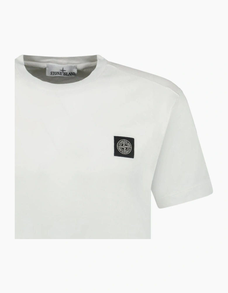 Stone Island Slim-Fit Short-Sleeve T-Shirt With Compass Patch White