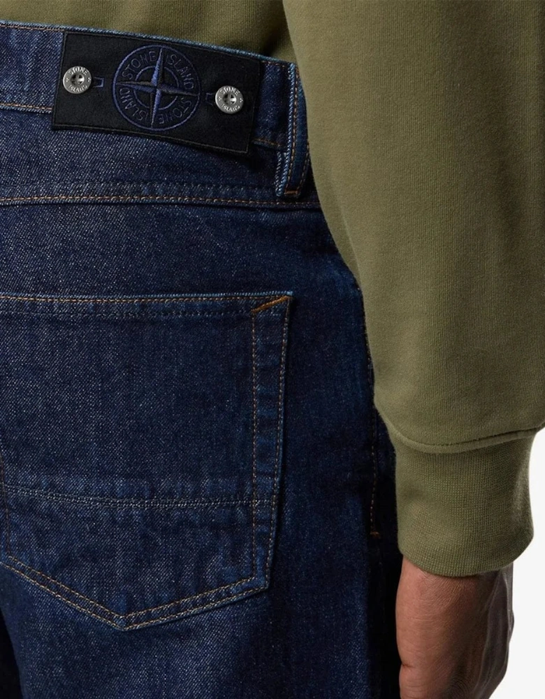 Stone Island Indigo Denim-Rinsed Jeans in Blue