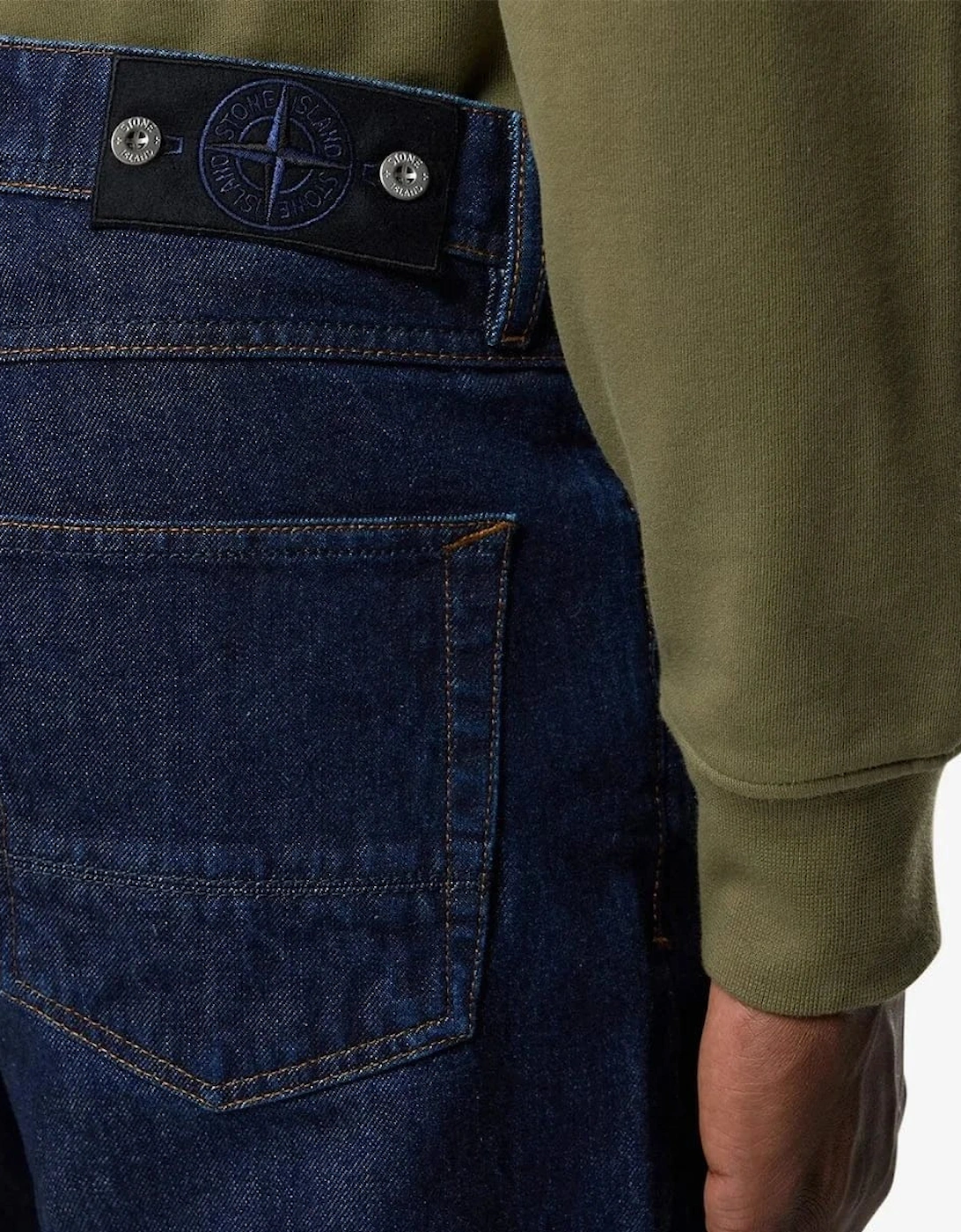 Stone Island Indigo Denim-Rinsed Jeans in Blue