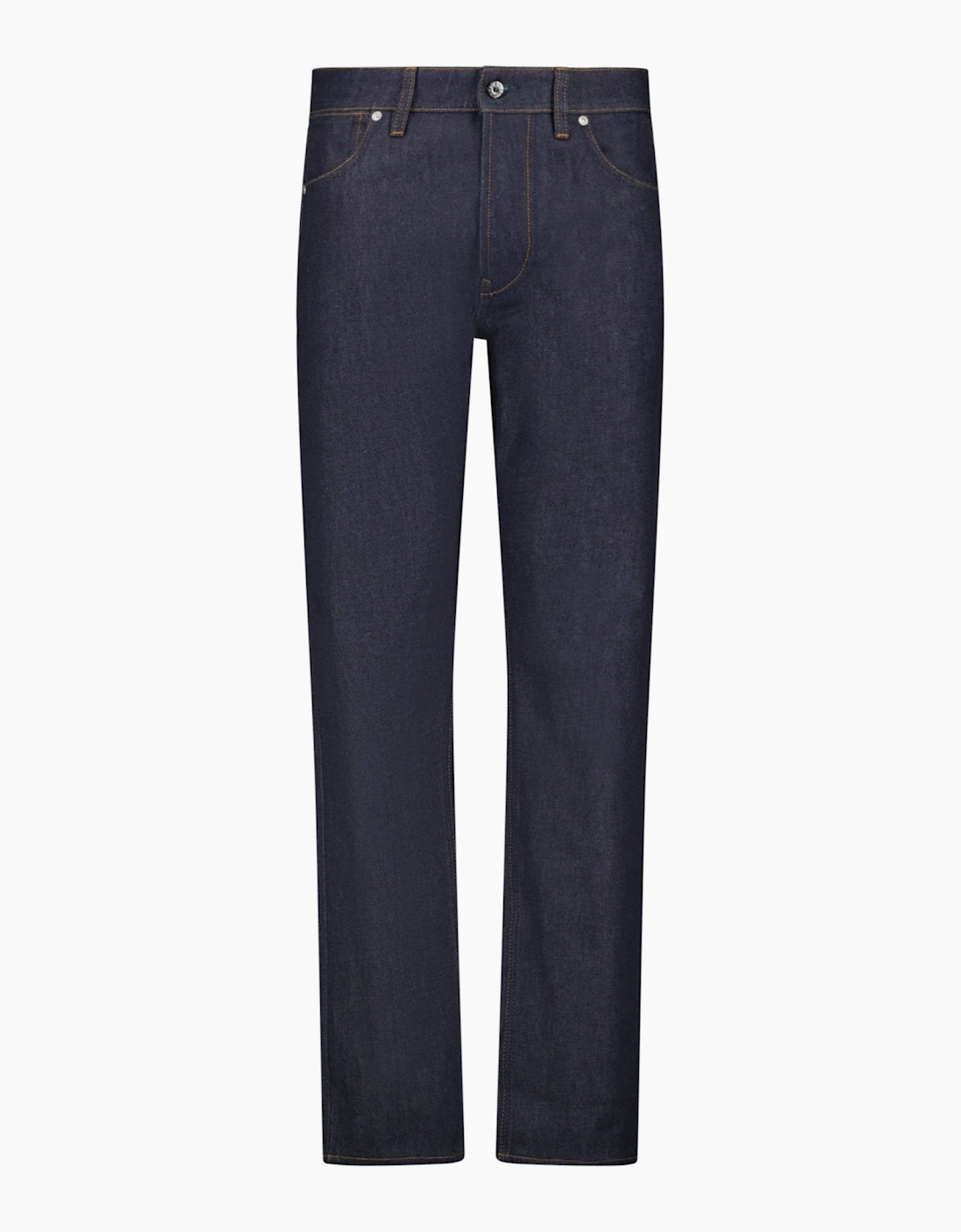 Stone Island Men's Blue Indigo Denim-Raw Jeans  - Size W32