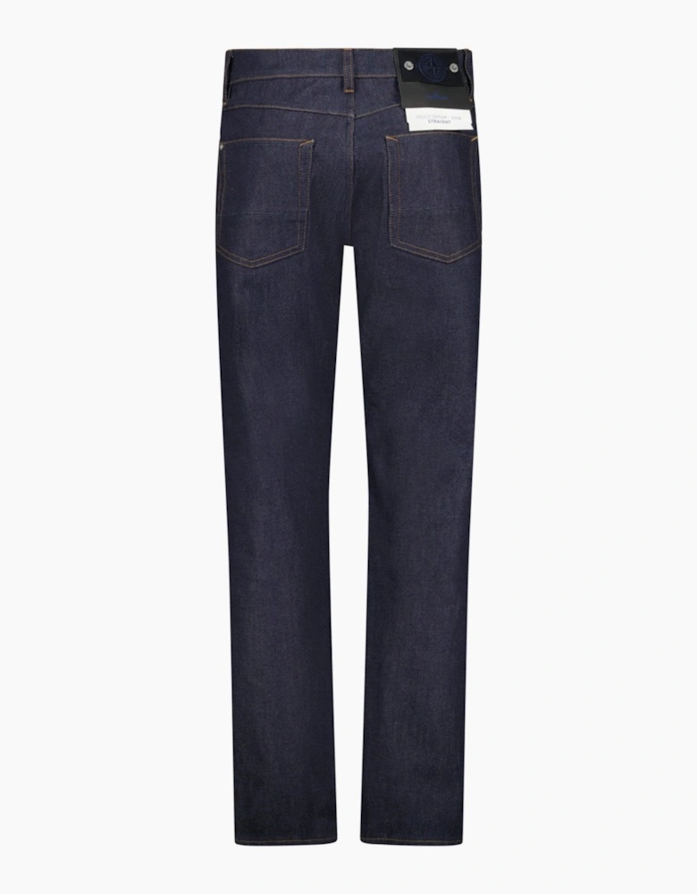 Stone Island Indigo Denim-Raw Jeans in Blue