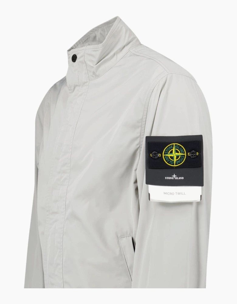Stone Island Micro Twill Jacket in Pearl Grey