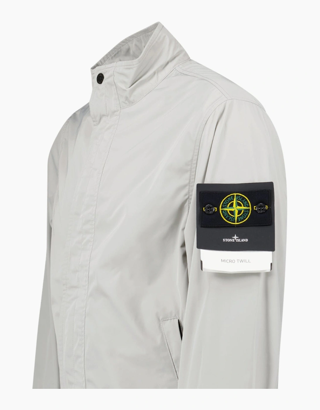 Stone Island Micro Twill Jacket in Pearl Grey