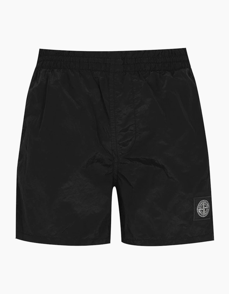 Stone Island Compass Chrome Swim Shorts Black
