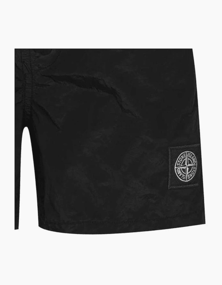 Stone Island Compass Chrome Swim Shorts Black