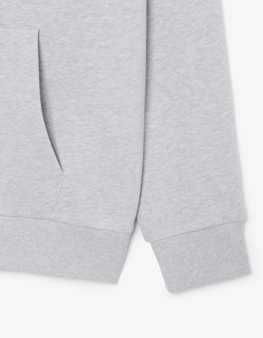 Lacoste Fleece Full-Zip Mens Classic Fit Hoodie - Silver Chine CCA