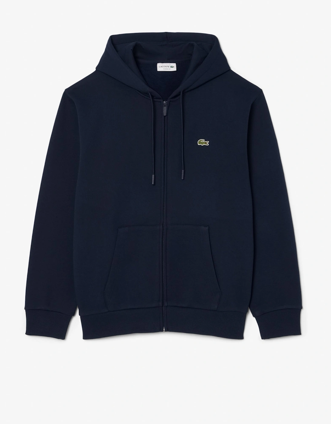 Lacoste Fleece Full-Zip Mens Classic Fit Hoodie - Navy 166, 5 of 4
