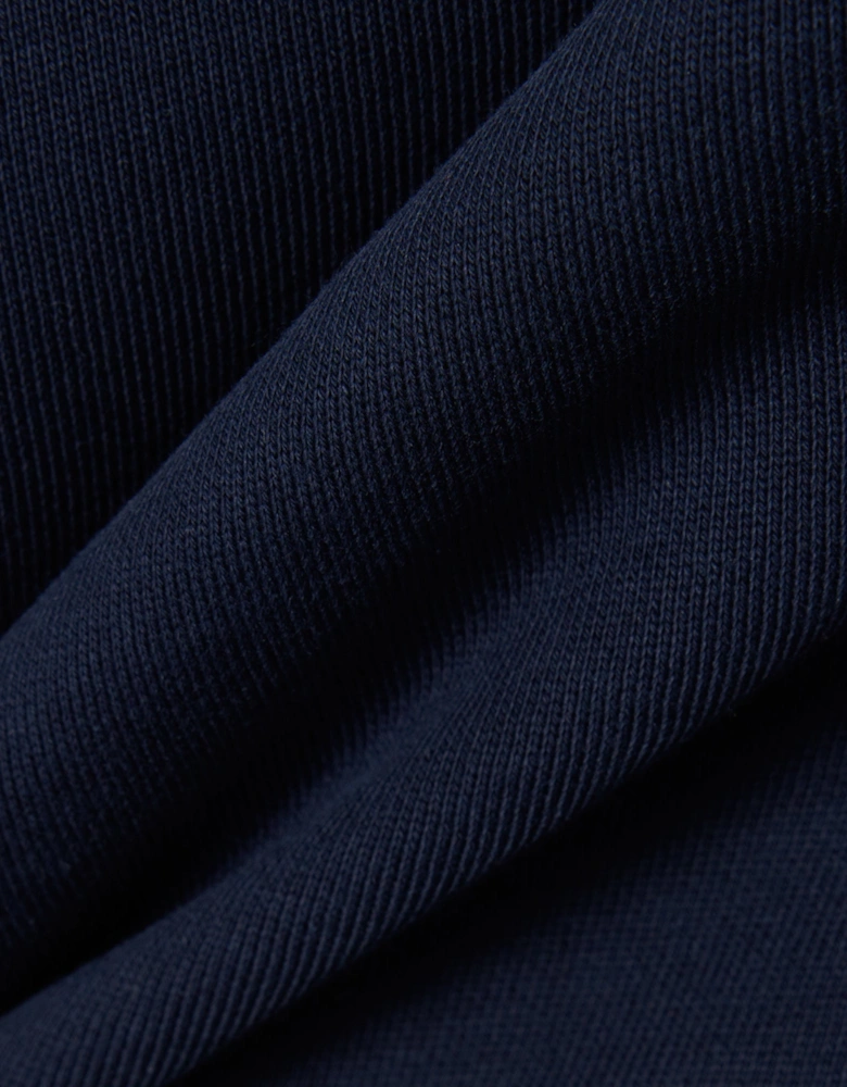 Lacoste Fleece Full-Zip Mens Classic Fit Hoodie - Navy 166