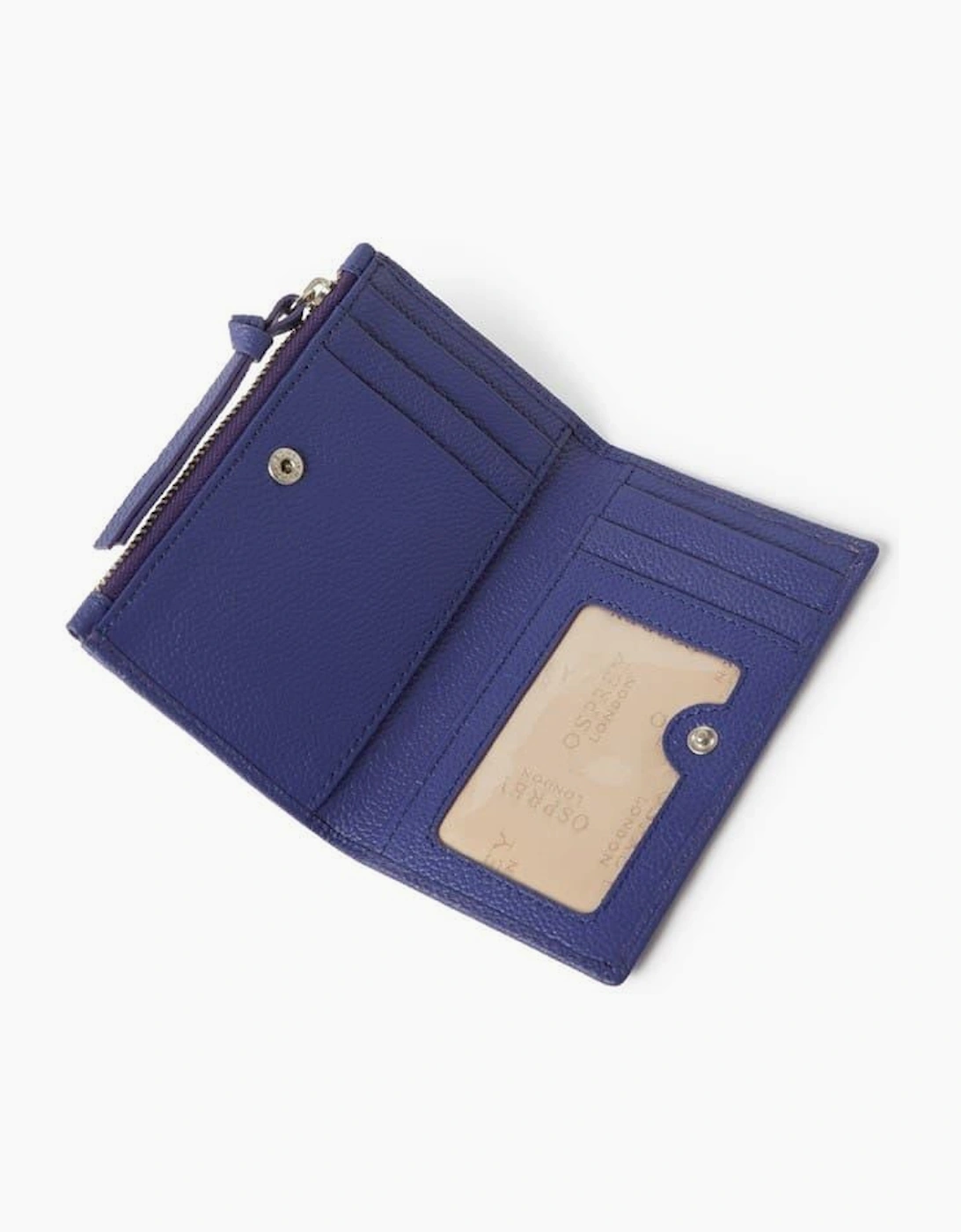 London Molly Curved Bi Fold Leather Card Holder