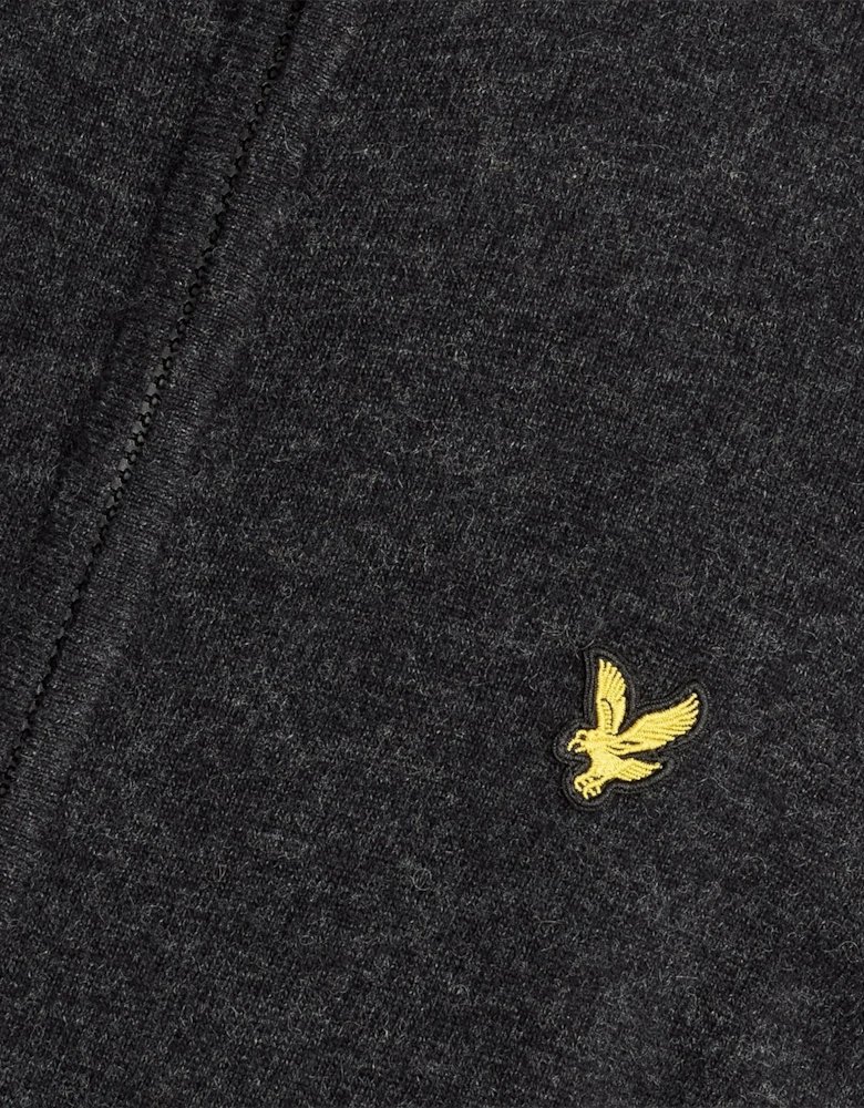 Lambswool Blend Zip Cardigan