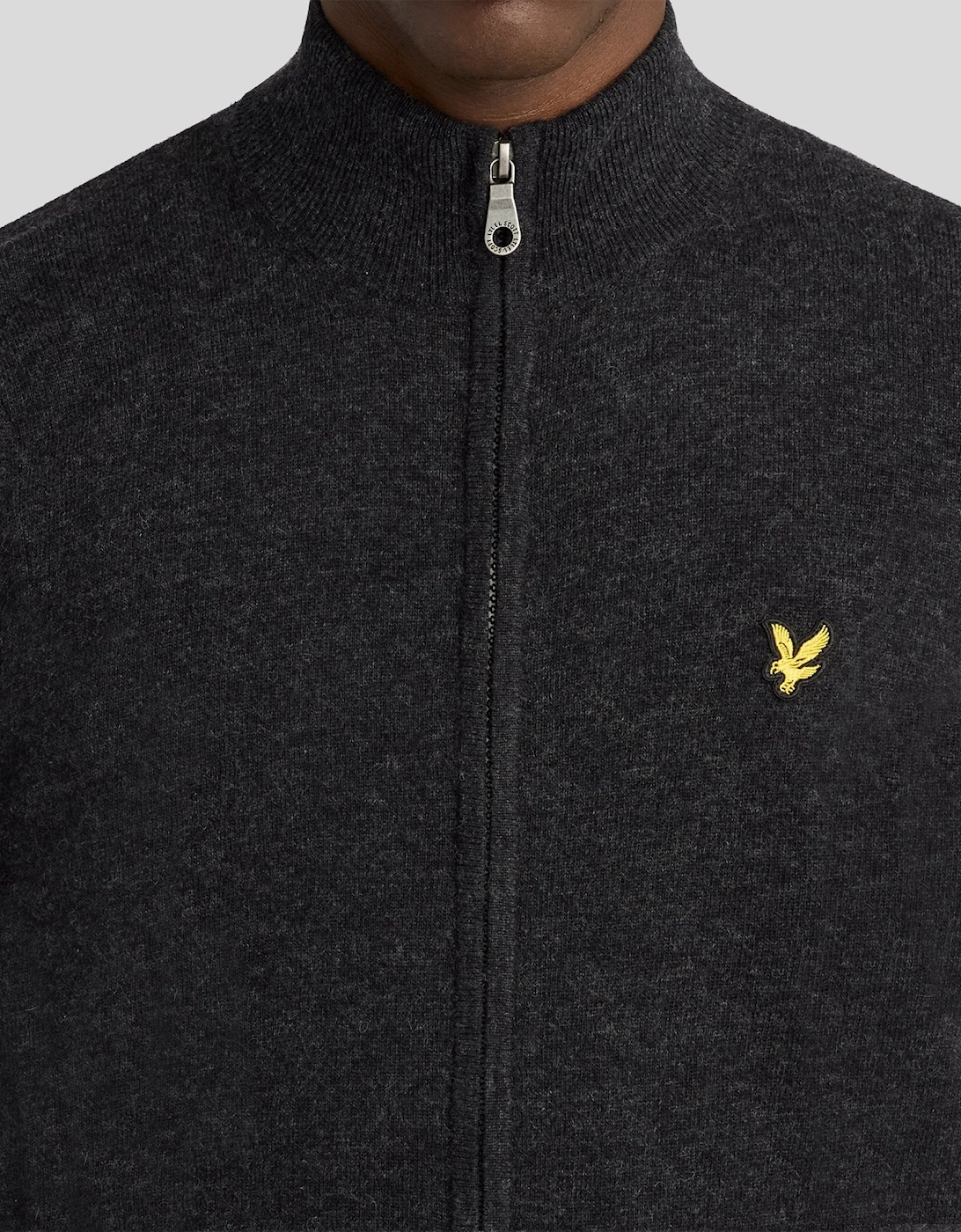 Lambswool Blend Zip Cardigan
