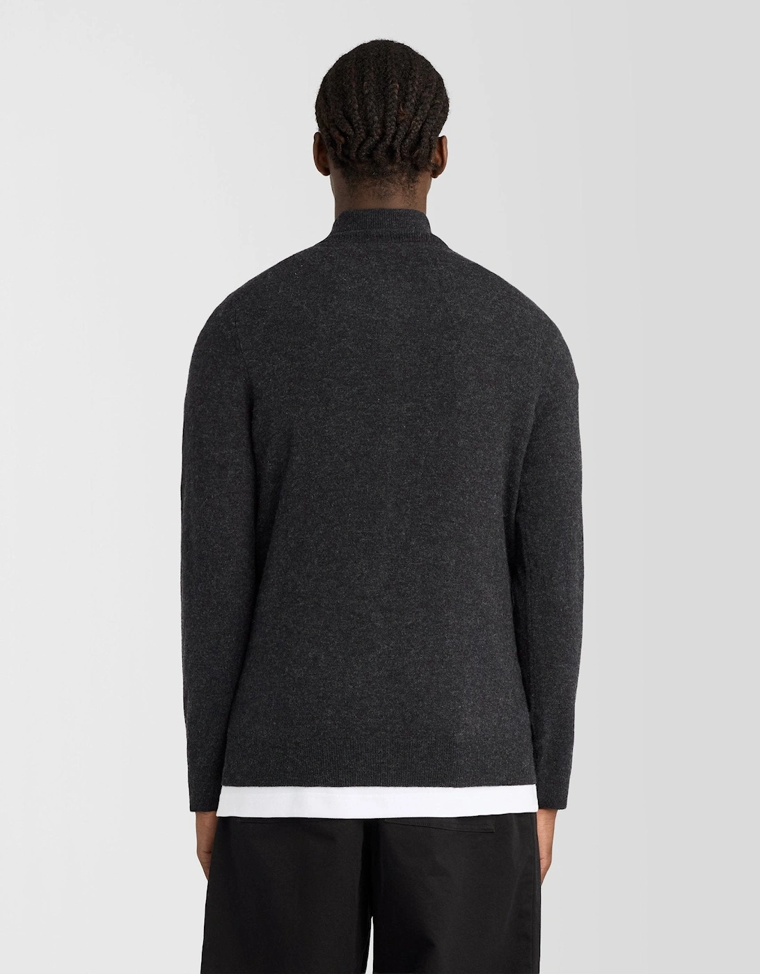 Lambswool Blend Zip Cardigan