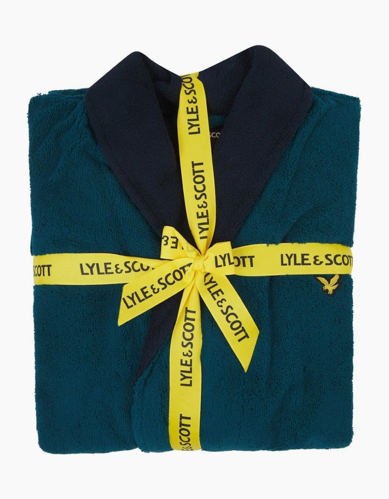 Shawl Neck Long Sleeve Robe