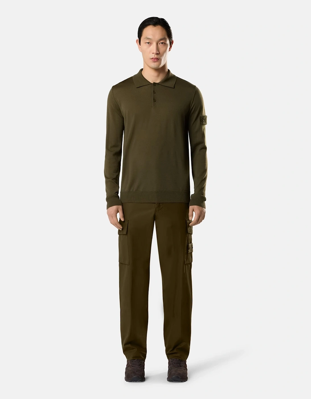 Ghost 5100076 Knitted Polo Green