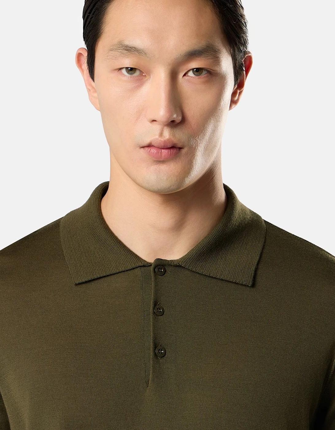 Ghost 5100076 Knitted Polo Green