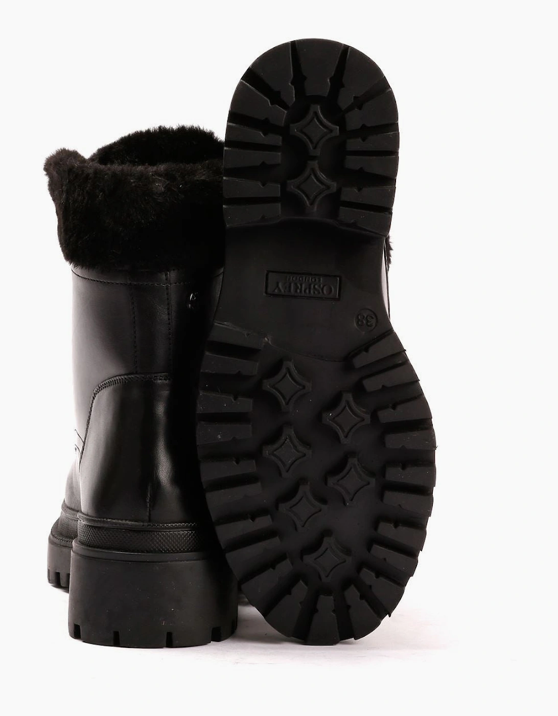 Osprey London The Budapest Leather Women's Black Boots