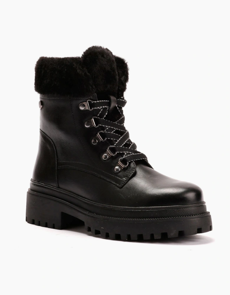 Osprey London The Budapest Leather Women's Black Boots
