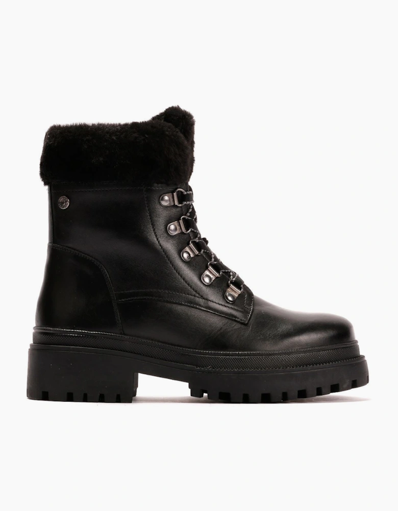 Osprey London The Budapest Leather Women's Black Boots