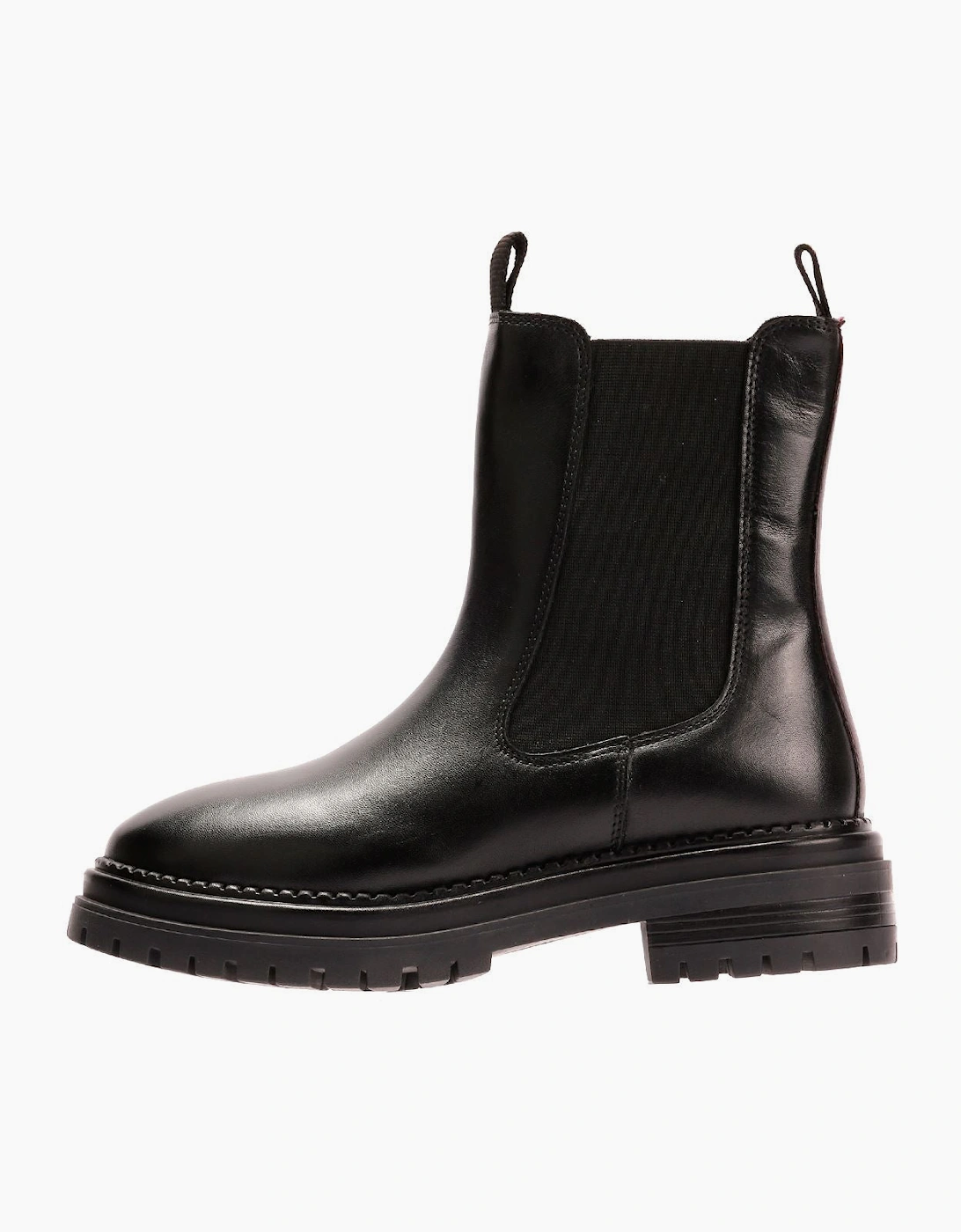 Osprey London The Hampton Chelsea Leather Women's Black/Merlot Boots