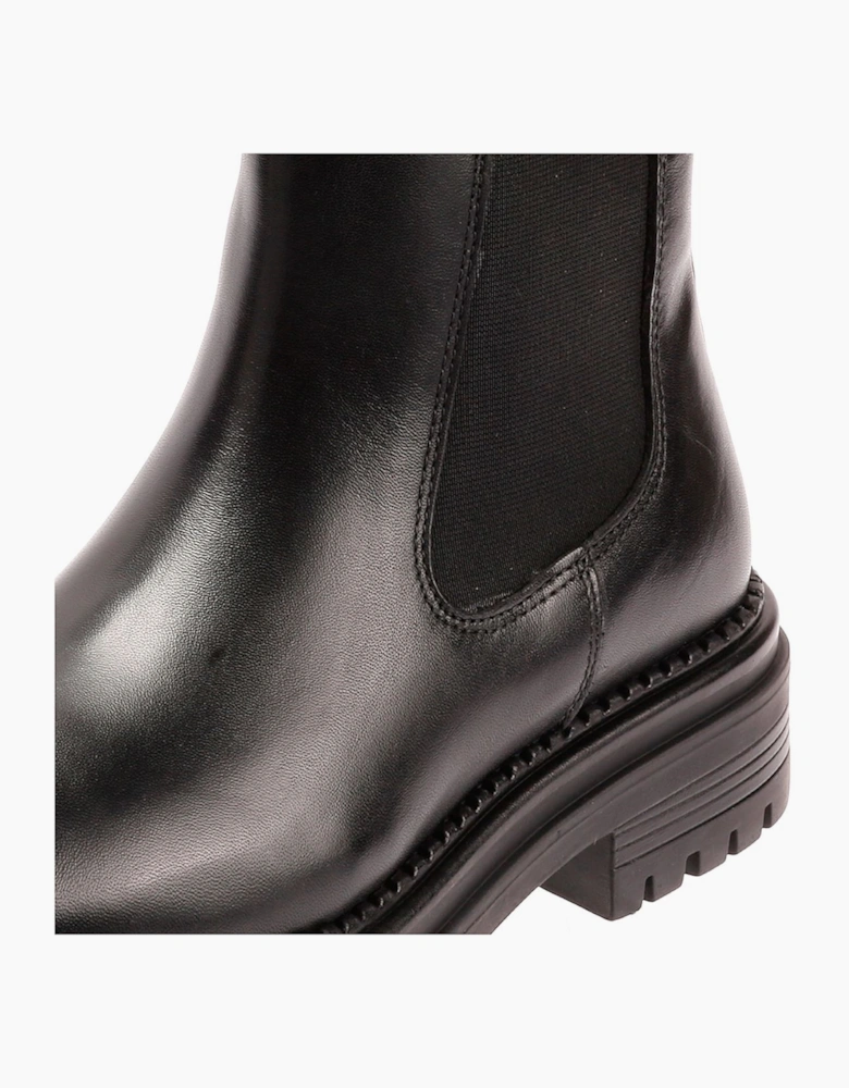 Osprey London The Hampton Chelsea Leather Women's Black/Merlot Boots