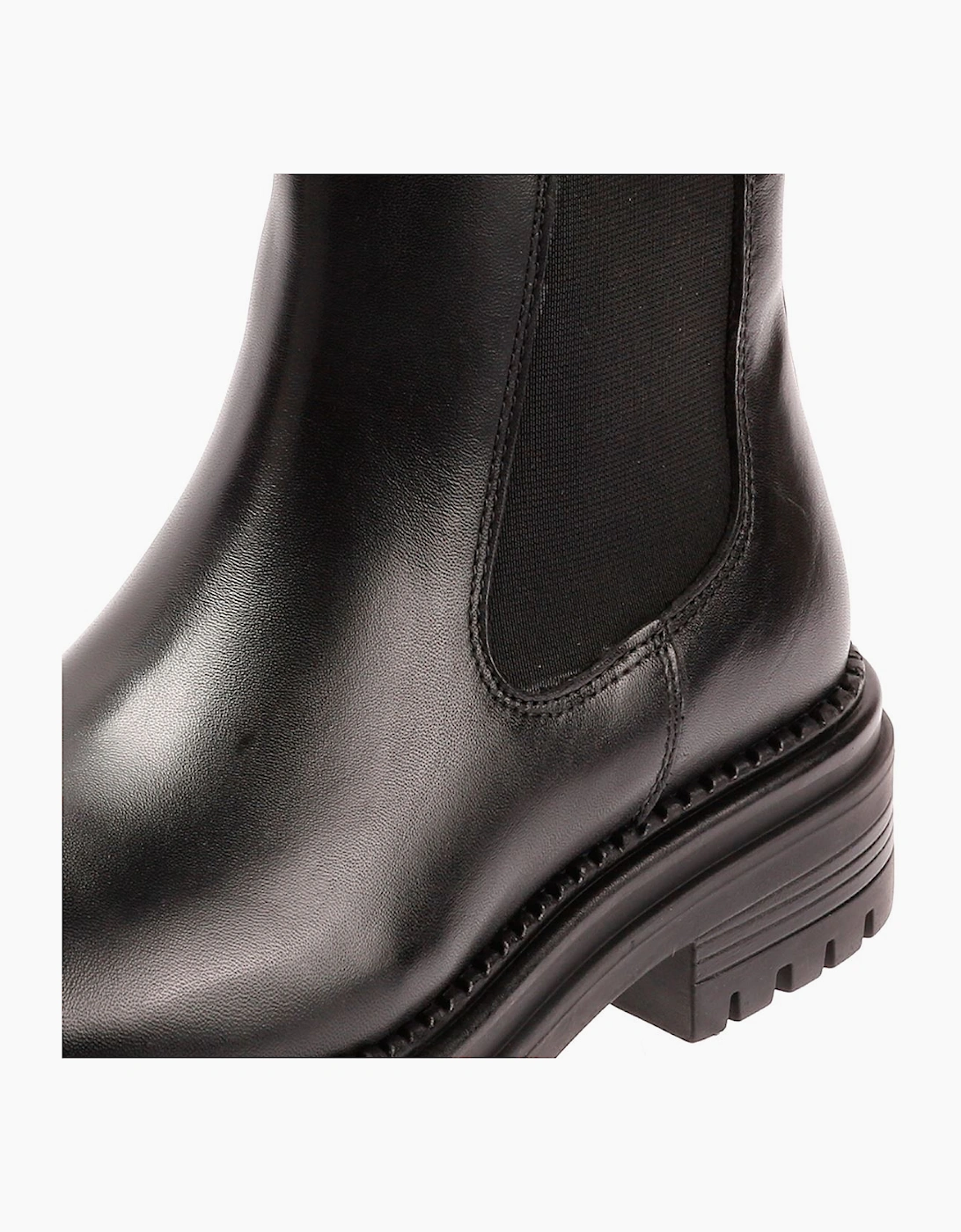 Osprey London The Hampton Chelsea Leather Women's Black/Merlot Boots
