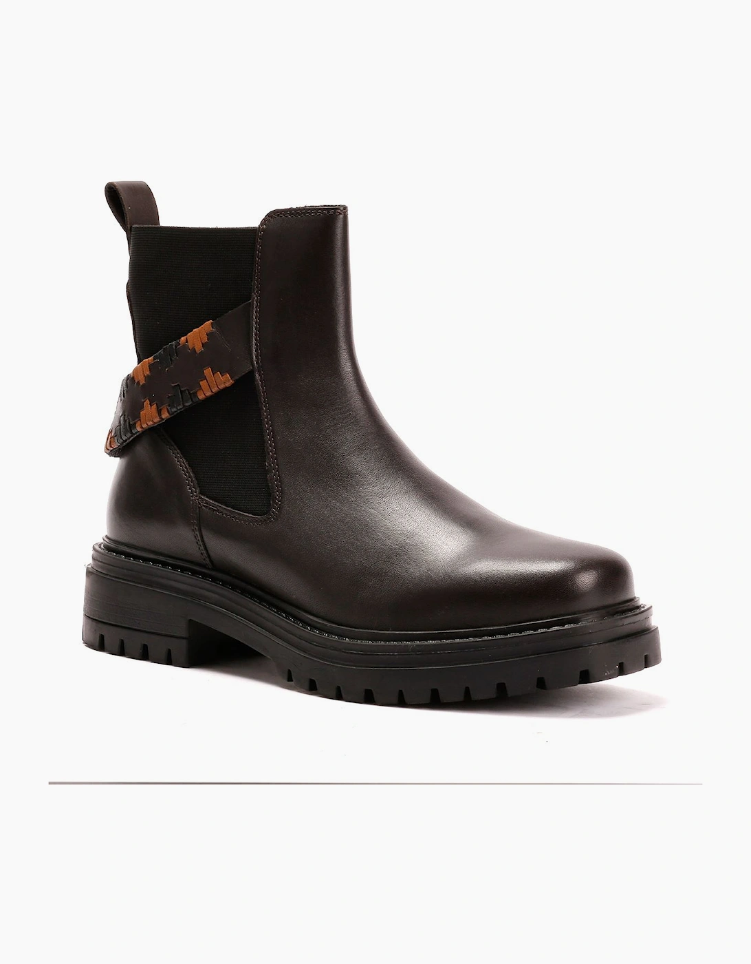 Osprey London The Guildford Chelsea Leather Women's Chocolate Boots