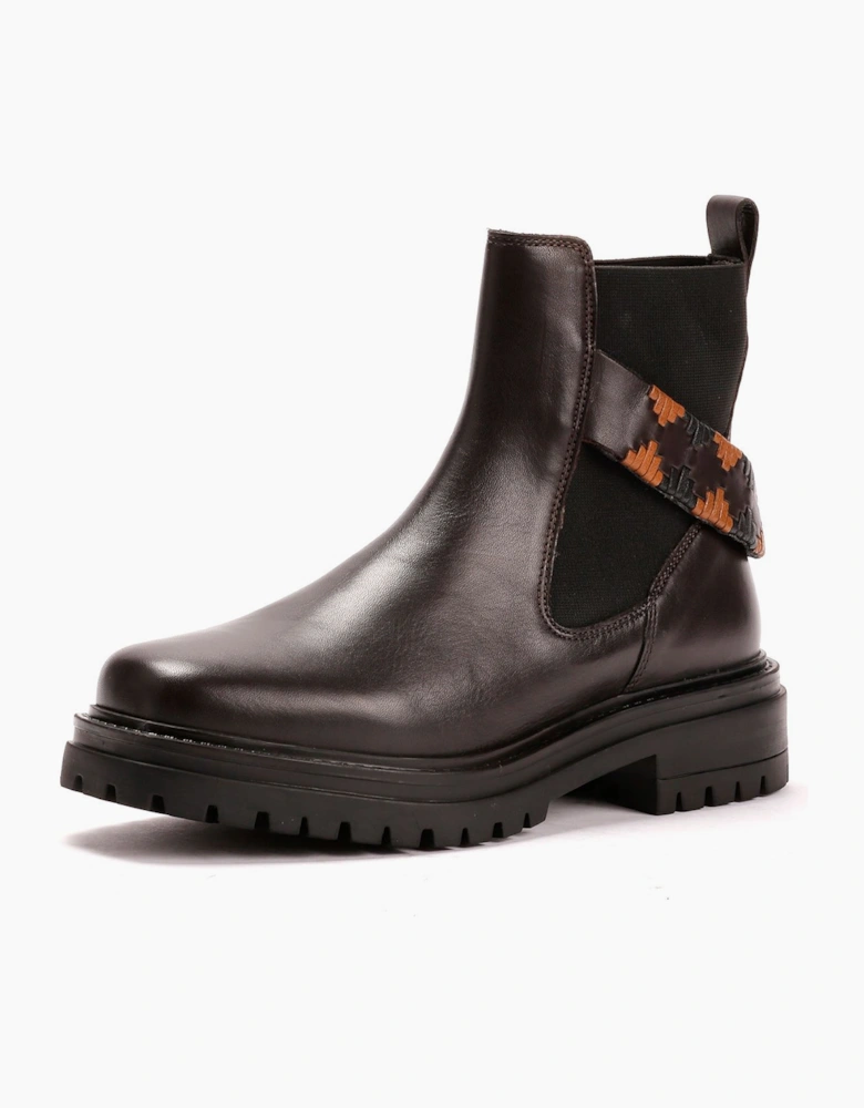 Osprey London The Guildford Chelsea Leather Women's Chocolate Boots