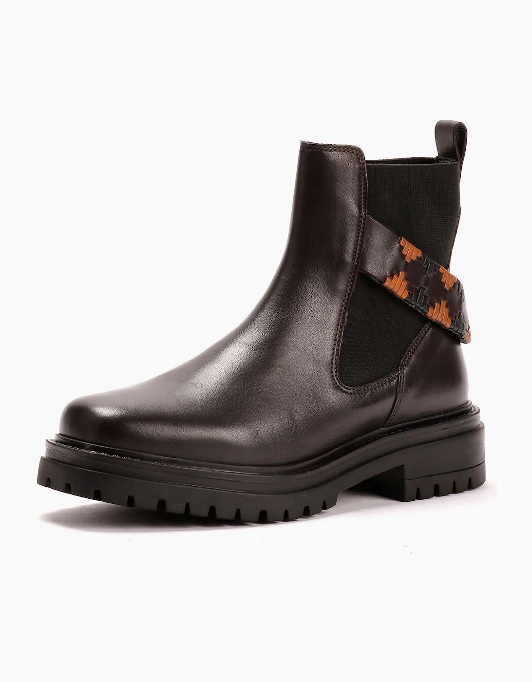 Osprey London The Guildford Chelsea Leather Women's Chocolate Boots