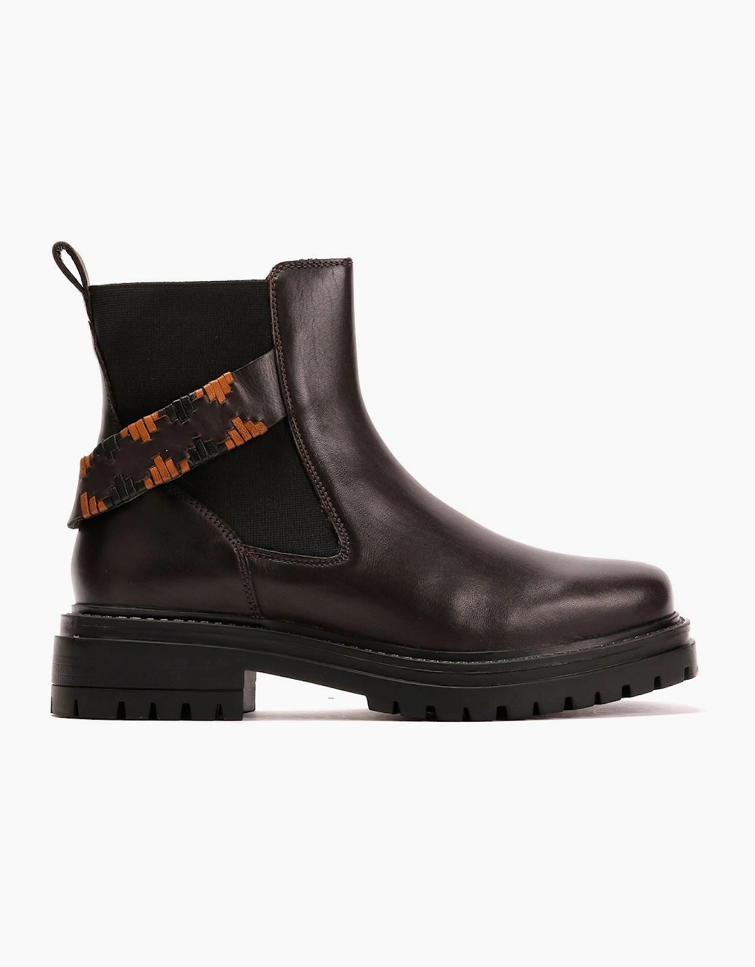 Osprey London The Guildford Chelsea Leather Women's Chocolate Boots