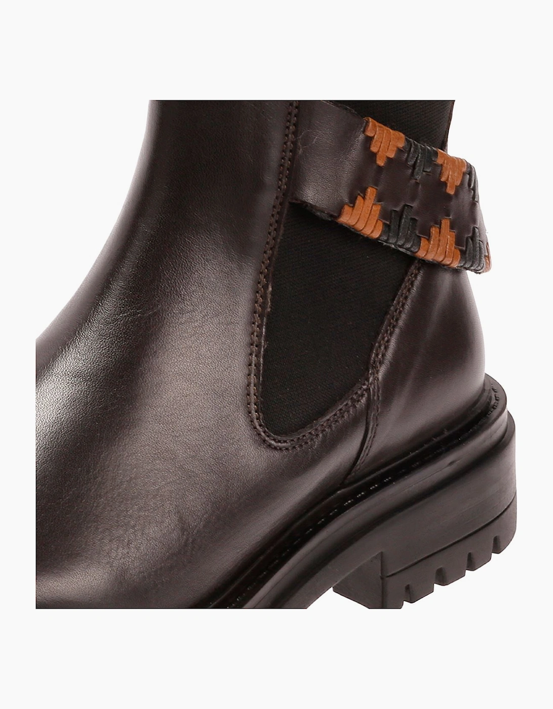 Osprey London The Guildford Chelsea Leather Women's Chocolate Boots