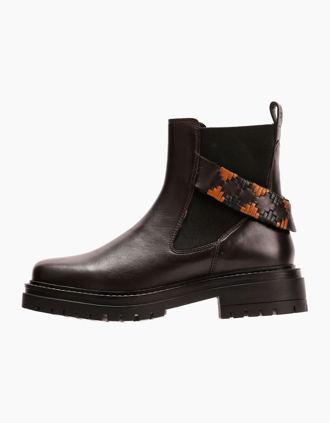 Osprey London The Guildford Chelsea Leather Women's Chocolate Boots