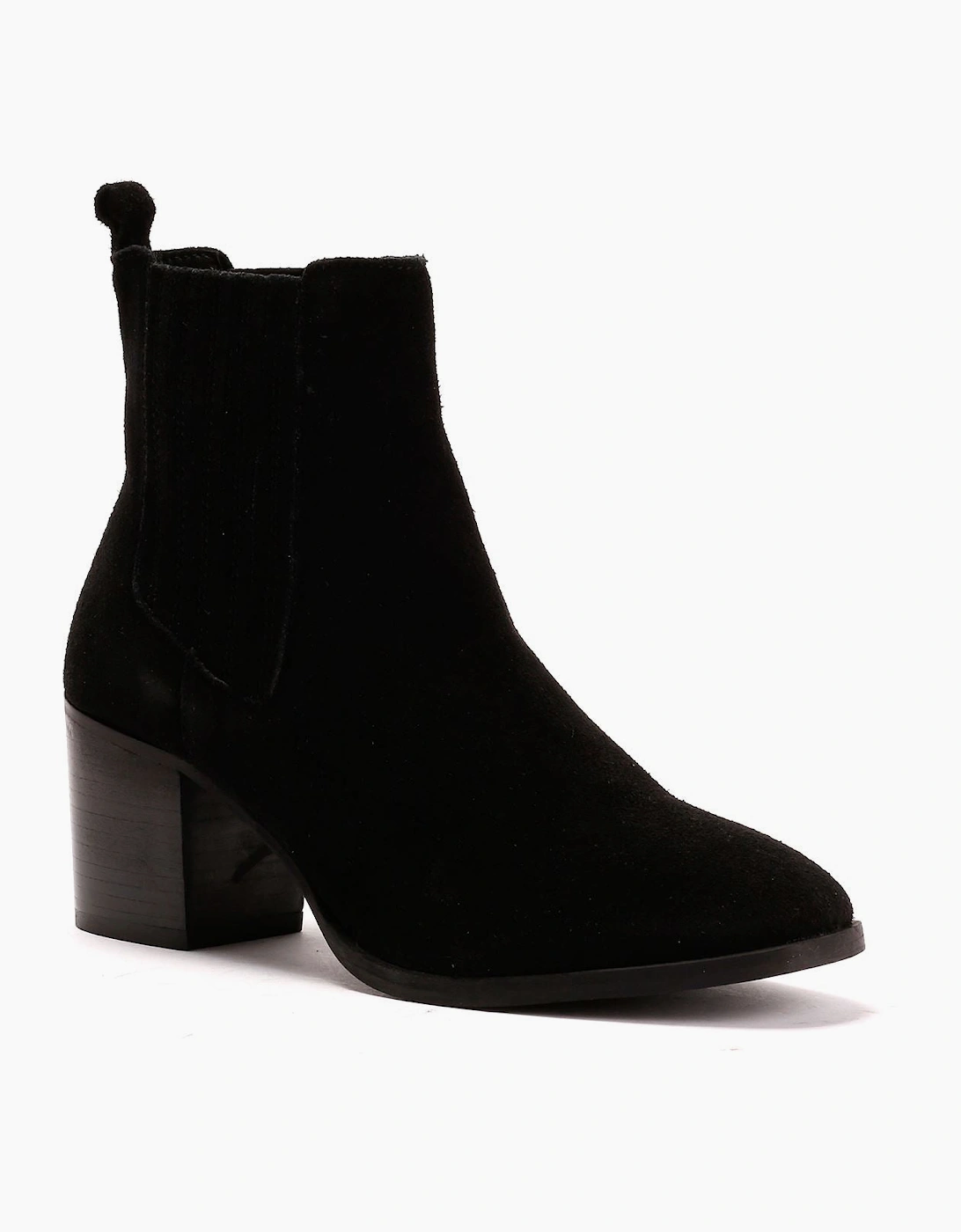 Osprey London The Naples Suede Women's Black Boots