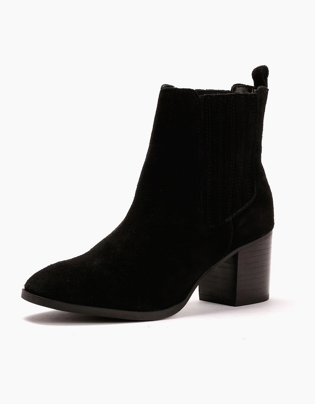 Osprey London The Naples Suede Women's Black Boots