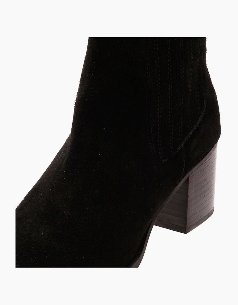 Osprey London The Naples Suede Women's Black Boots