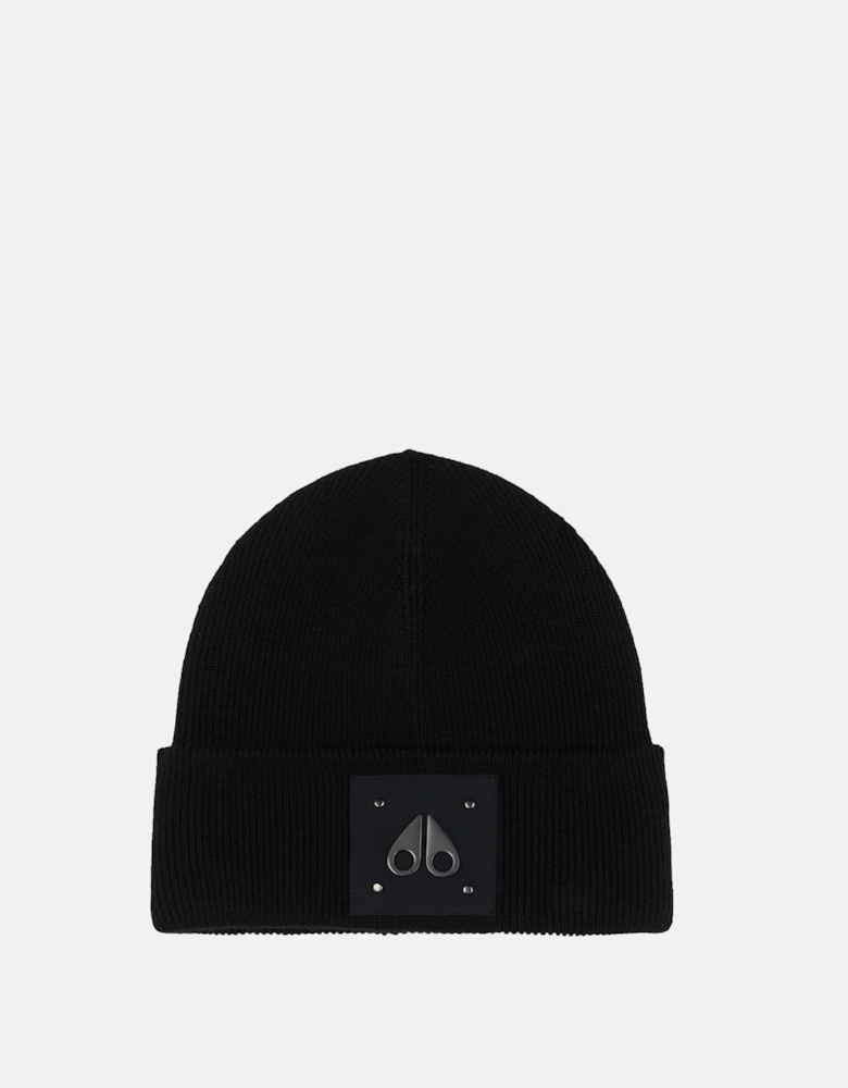 Logo Icon Beanie Hat Black