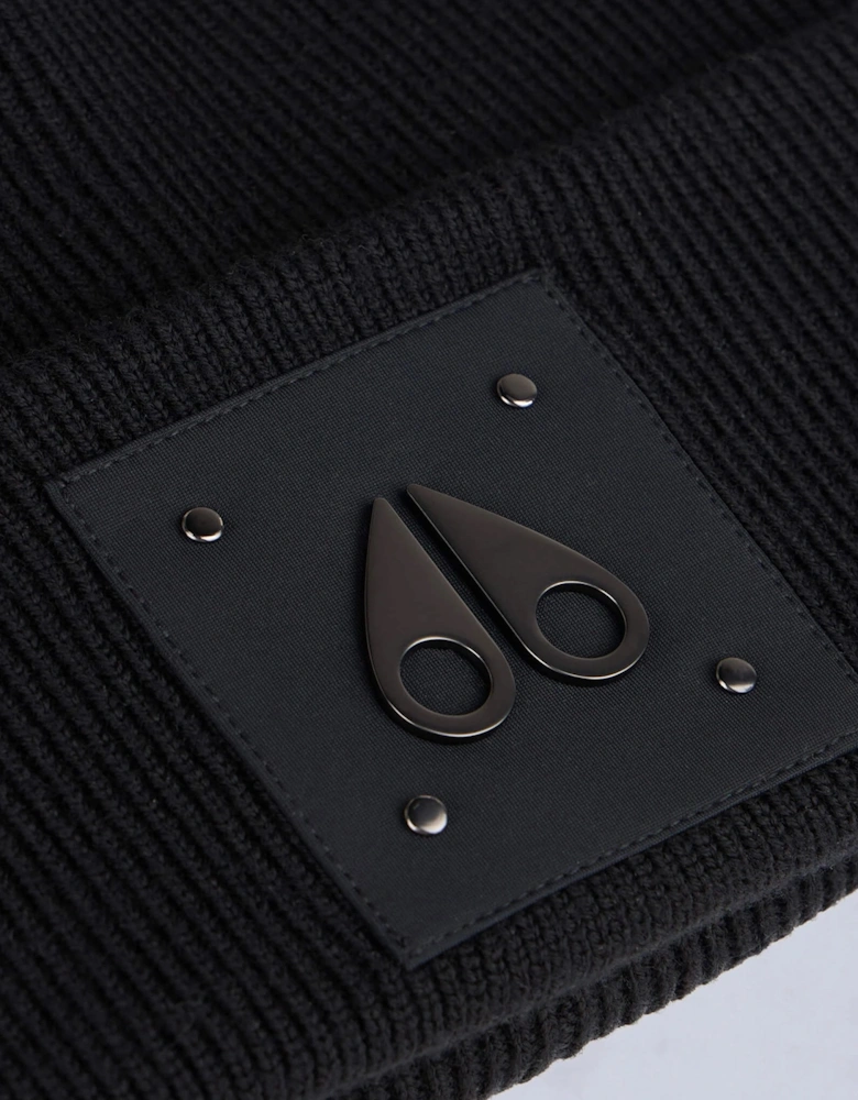 Logo Icon Beanie Hat Black
